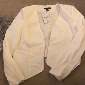 Forever 21 size large nwt white blazer jacket
